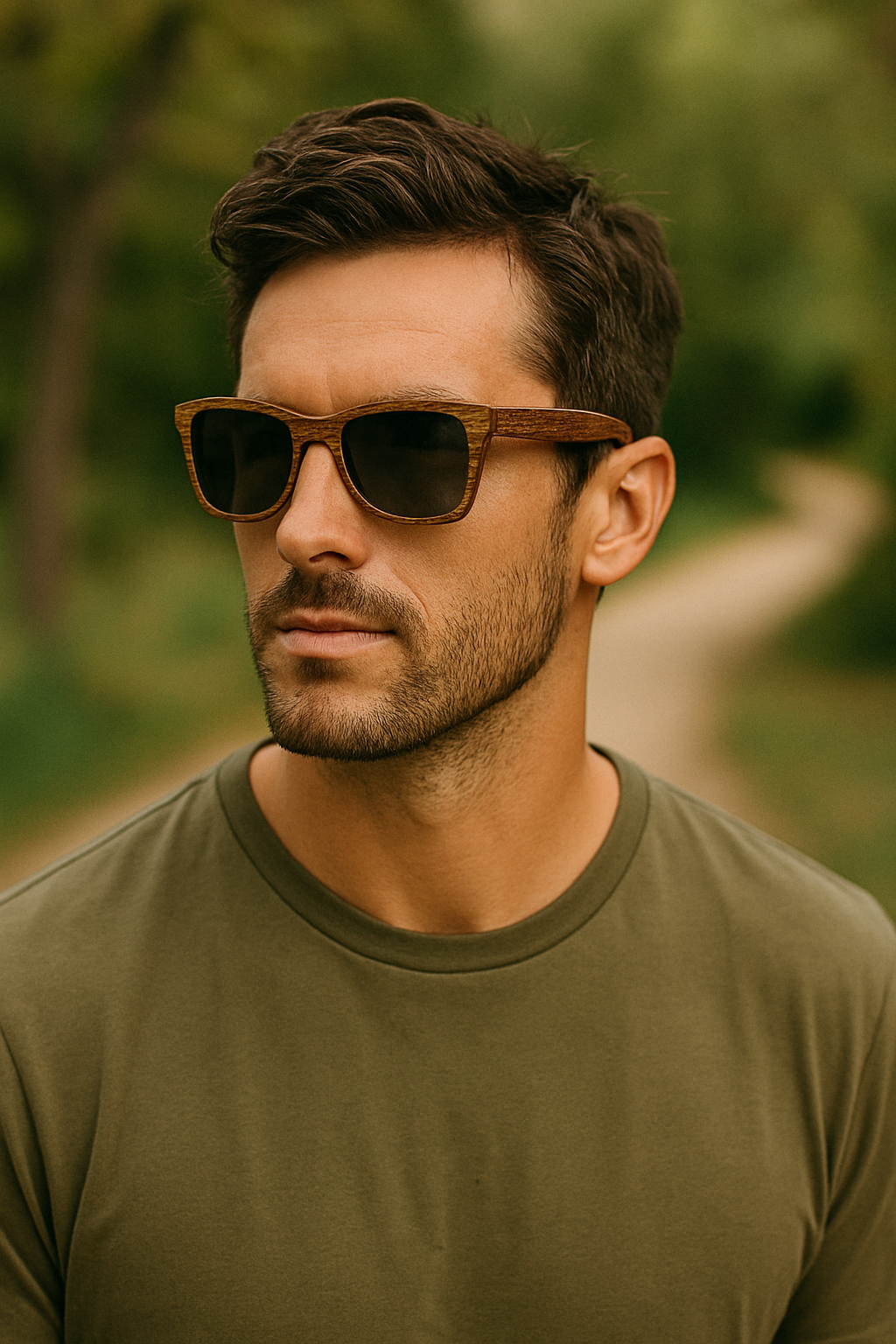 Lunettes de soleil en bois- Hibo