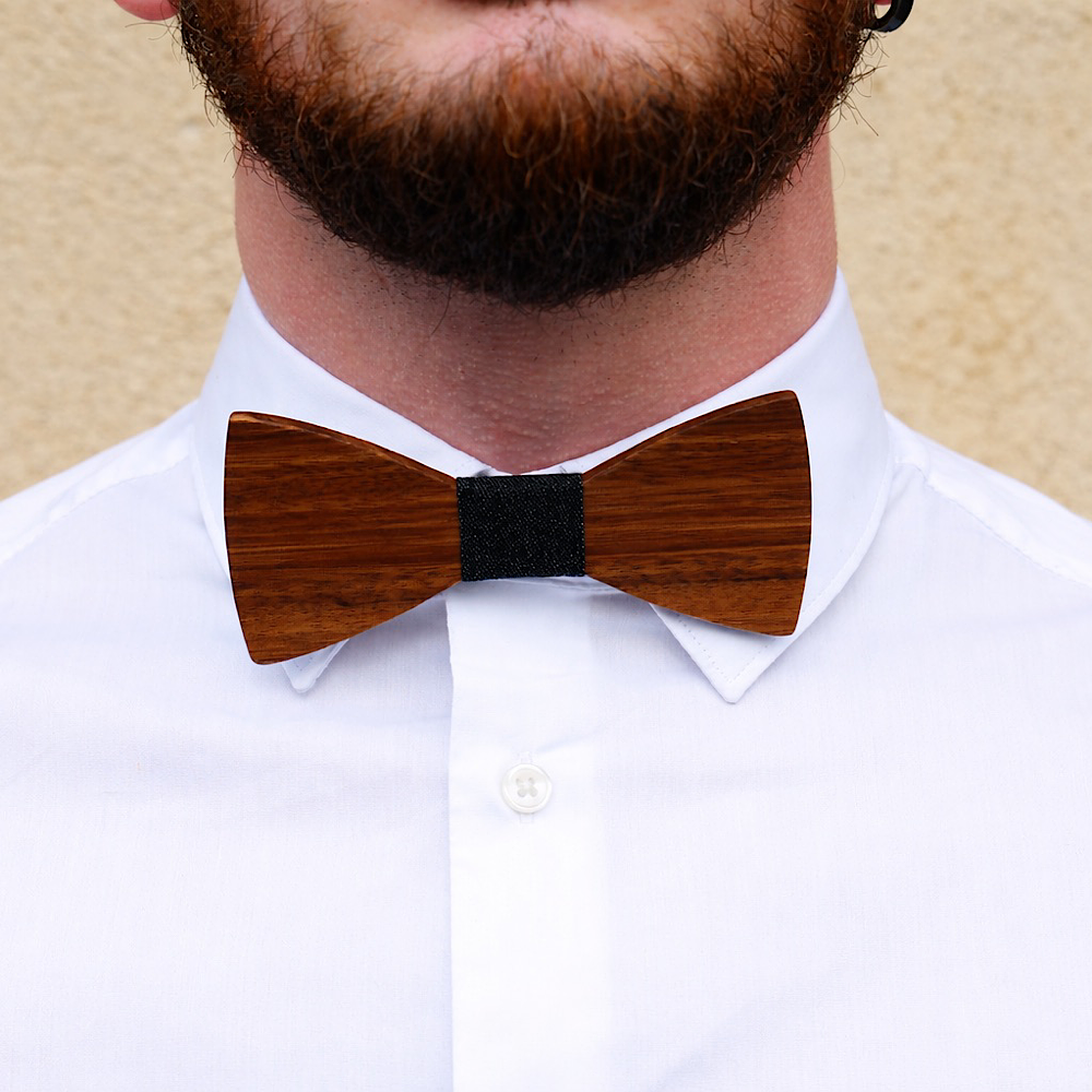 Coffret Noeud papillon en bois Homme-Bjnor