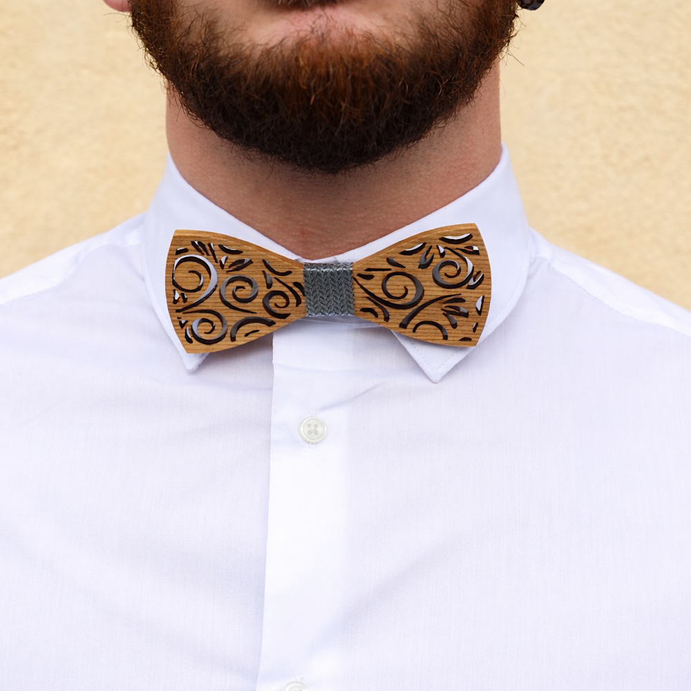 Coffret Noeud Papillon en bois homme- Alrik