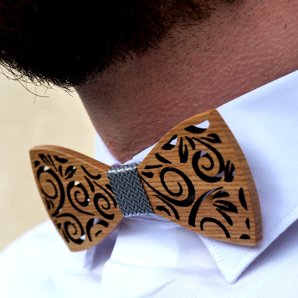 Coffret Noeud Papillon en bois homme- Alrik
