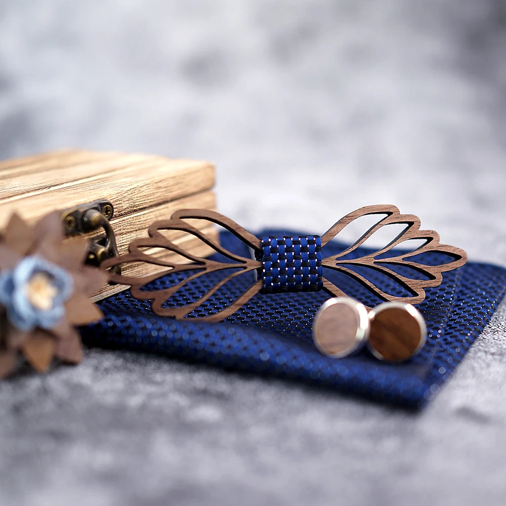 Nœud papillon en bois Laga, élégant et raffiné