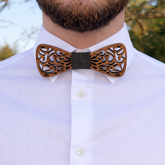 Coffret Noeud papillon en bois homme- Sarn