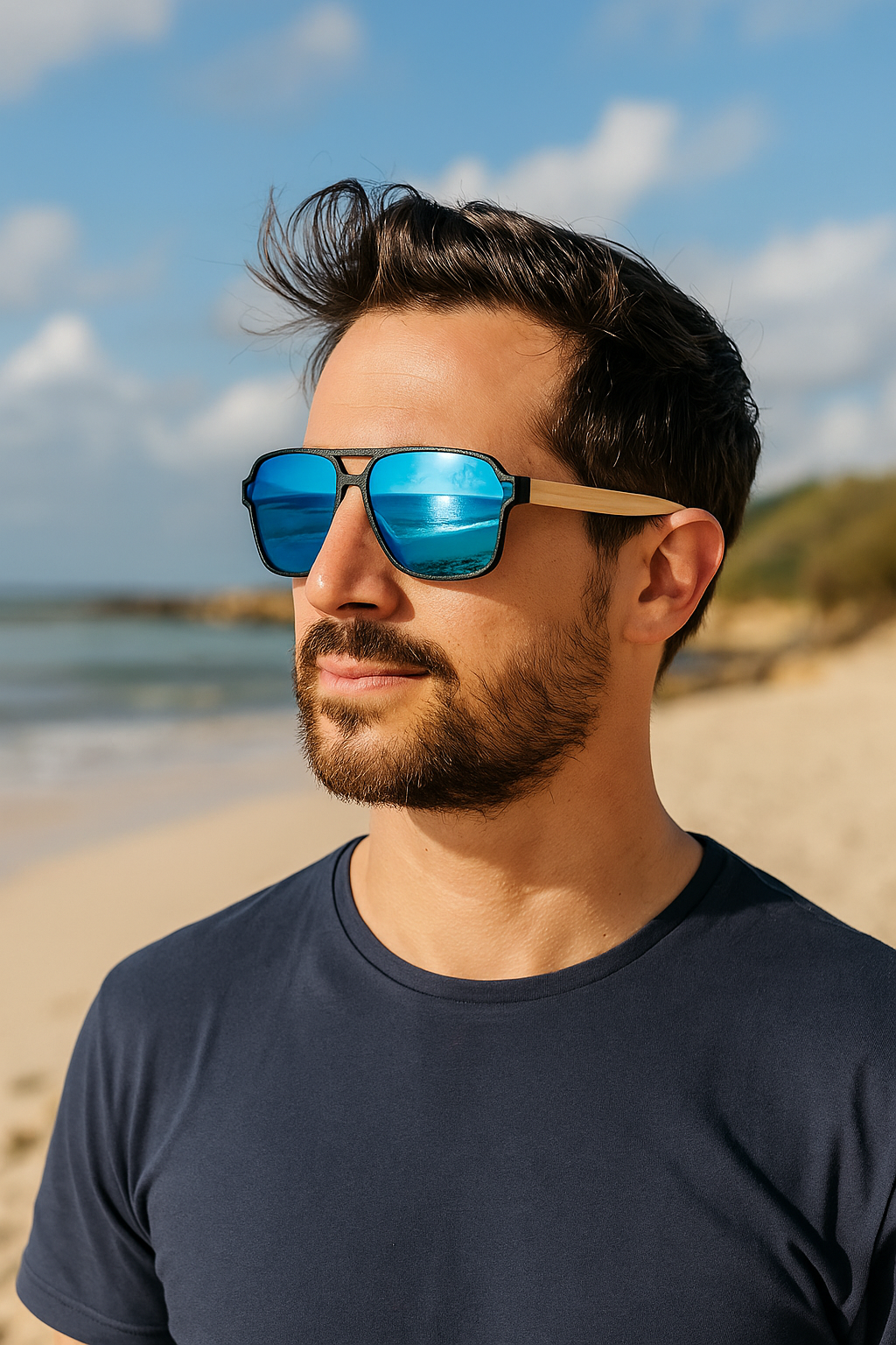 Lunettes de soleil en bois- Mirk