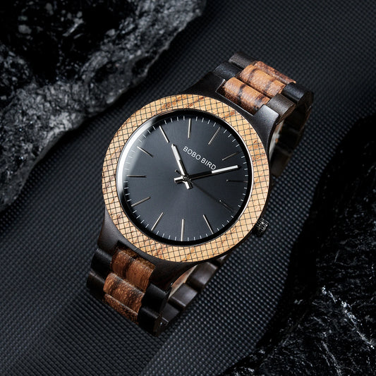 Montre en bois homme- Elgor