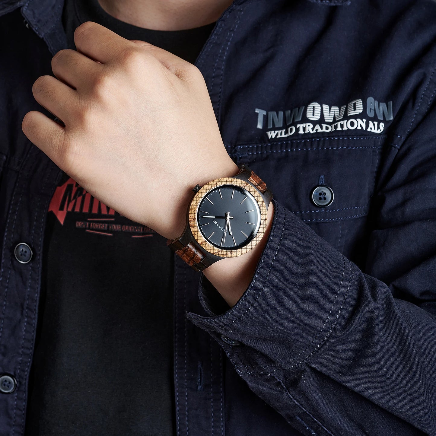 Montre en bois homme- Elgor