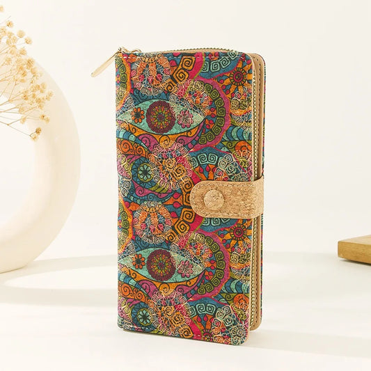 Portefeuille en liège Sienna, élégant et durable, parfait pour organiser vos cartes et billets avec style.